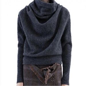 Acne Studios Vendome Mohair Drape / Cowl Neck Sweater